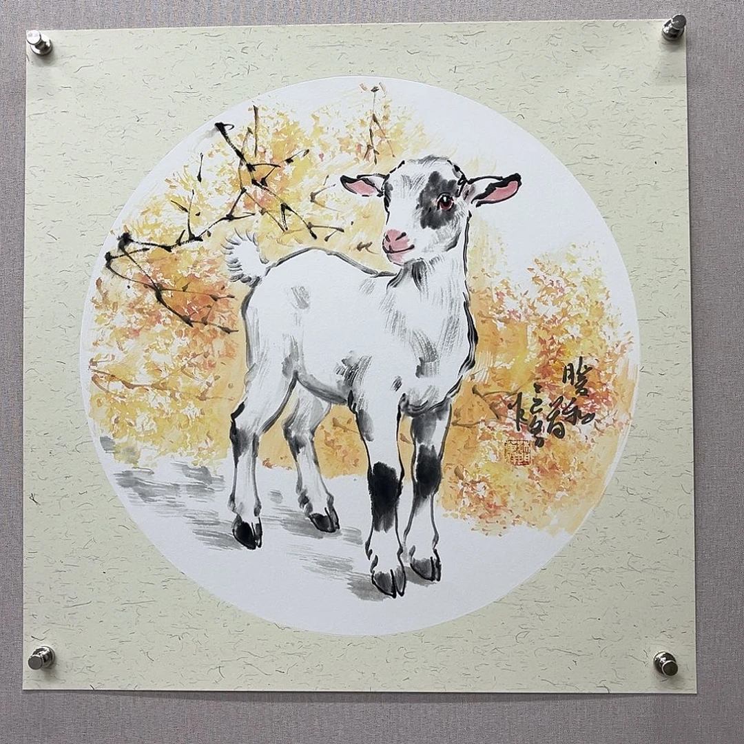 国画艺术家真人手绘