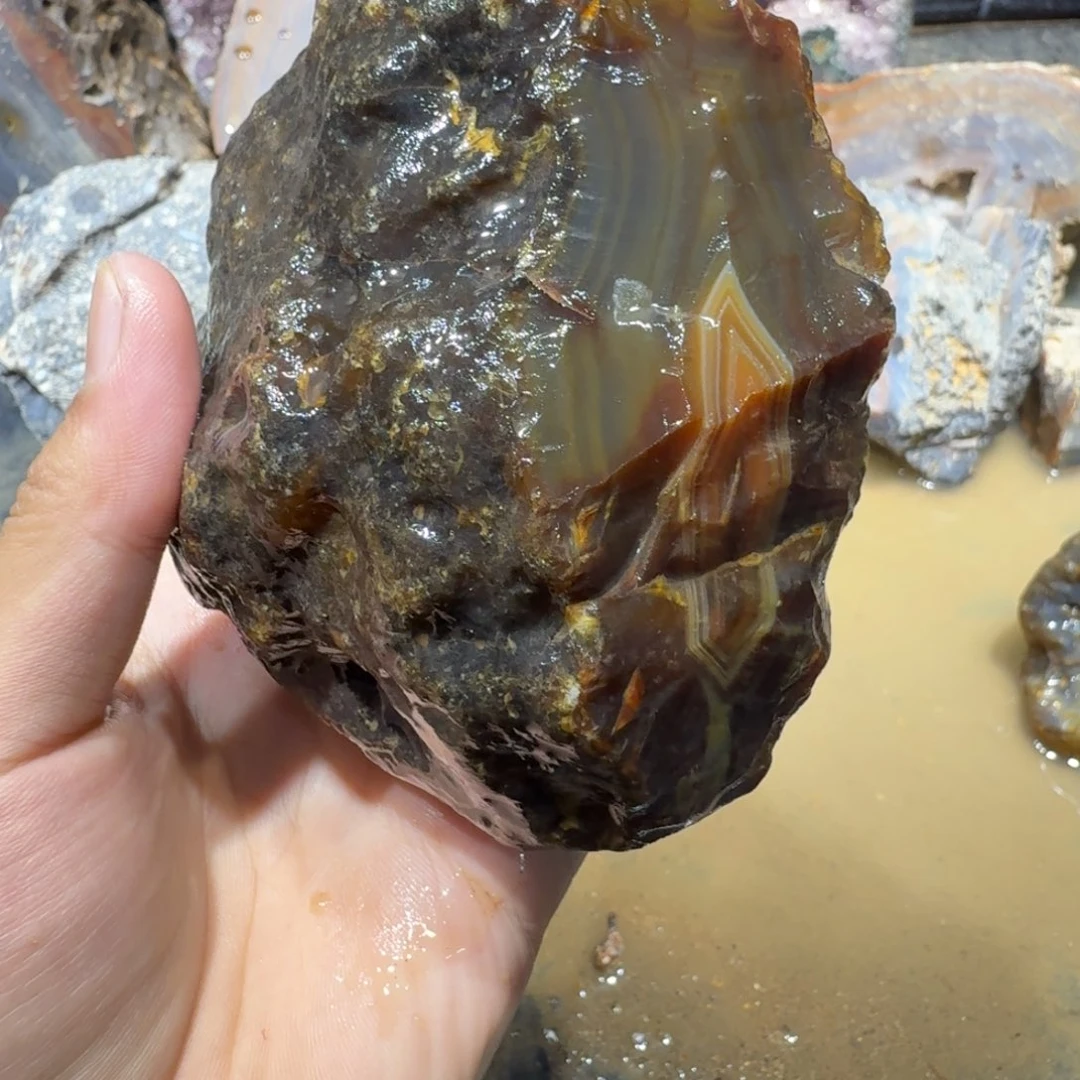 未镶嵌玛瑙/玉髓珠宝半成品