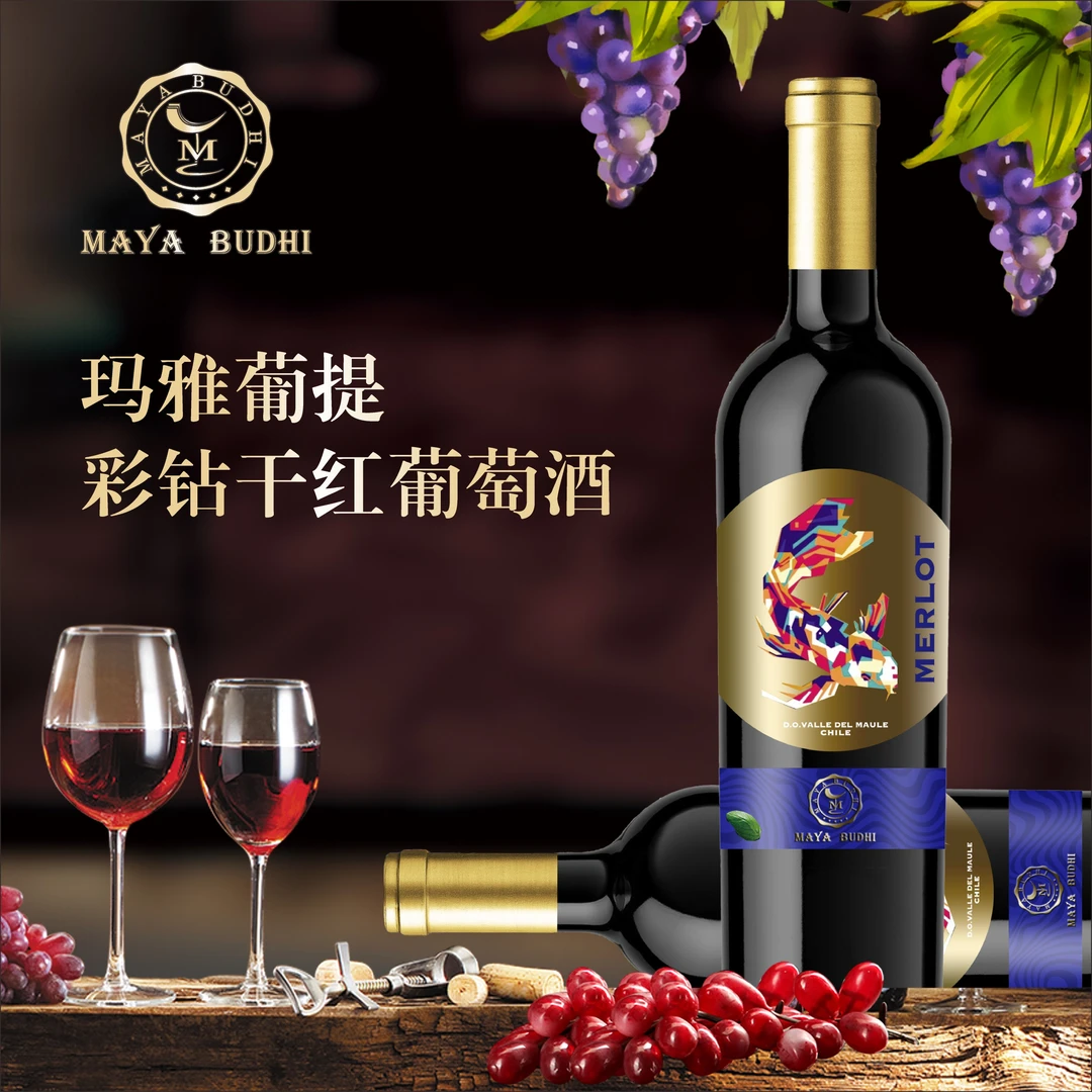 玛雅葡提彩钻干红葡萄酒