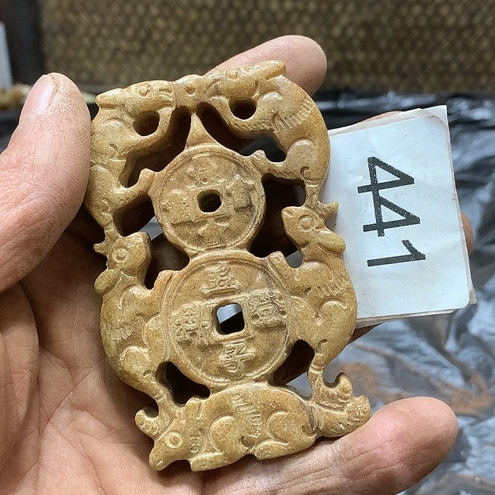 未镶嵌和田玉挂件不**缘