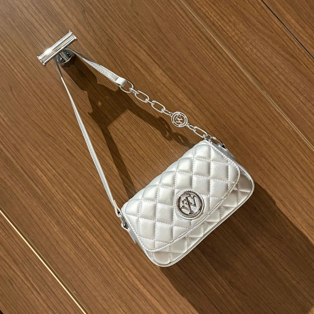 小香风菱格链条腋下包高档轻奢斜挎包2025新款韩版时尚百搭单肩包