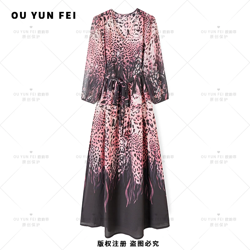 气质显瘦连衣裙女新款高级感穿搭时尚洋气长裙AD1056