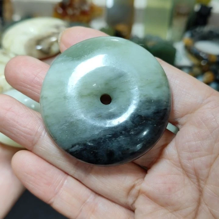 福***顺岫玉未镶嵌平安扣