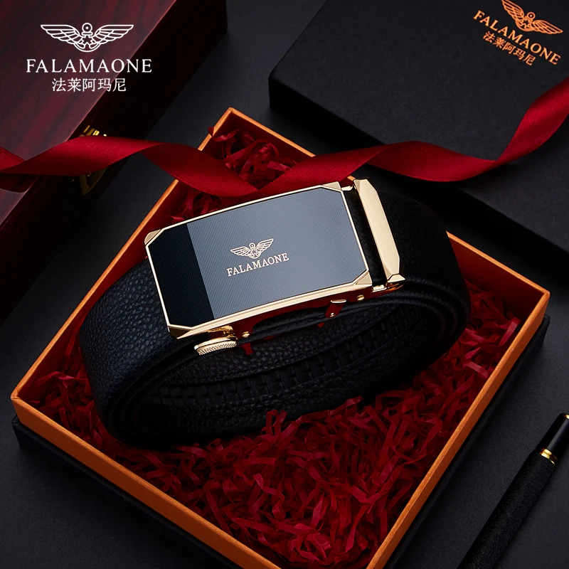 法莱阿玛尼男士皮带新款2025爆款专柜正品男款时尚真皮商务裤腰带