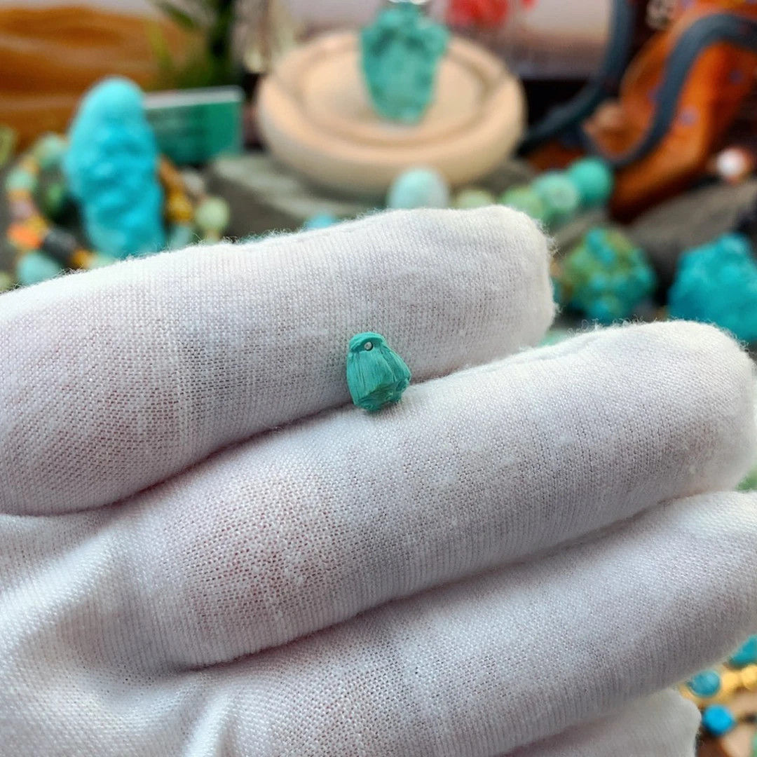 绿松石未镶嵌珠宝半成品