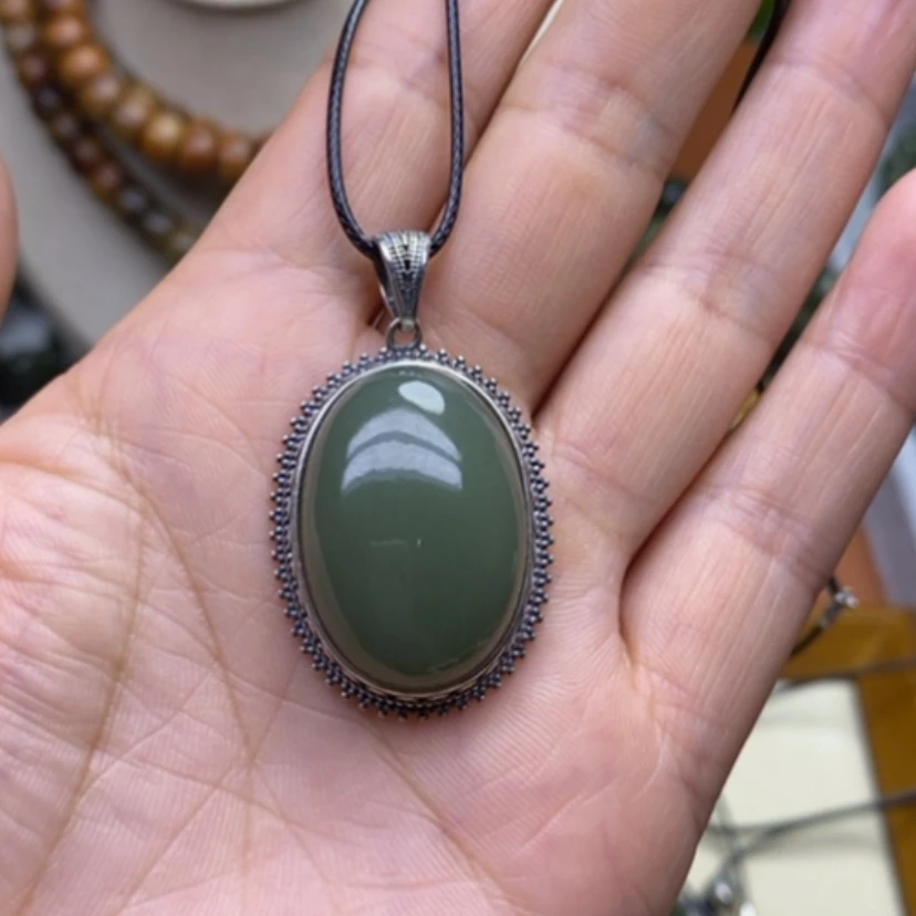【闪购商品】未镶嵌岫岩老玉（透闪石质玉）挂件南****a