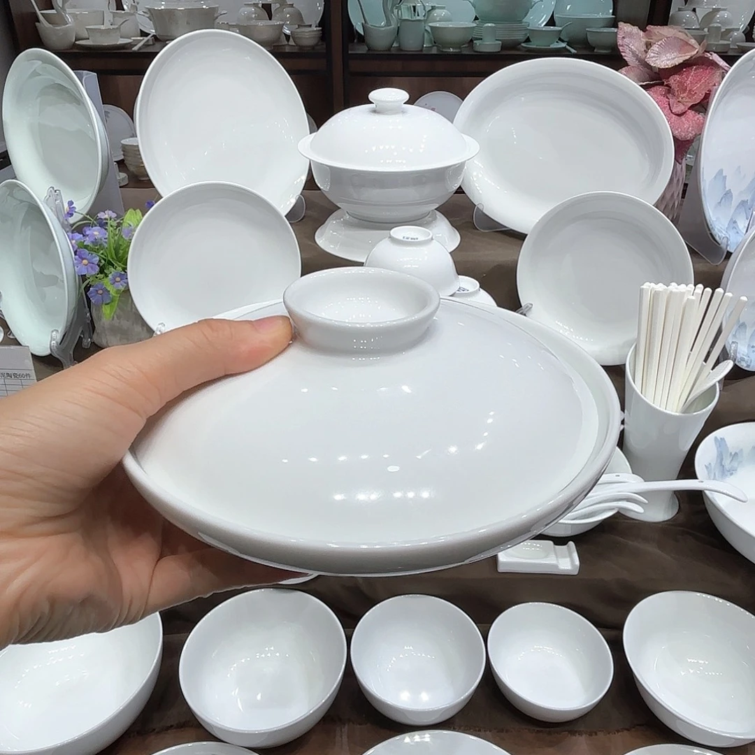 瓷高白泥和合器1个，送牙筒1个