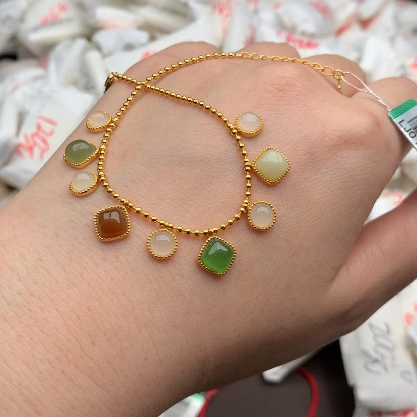 【闪购商品】翡翠手链银S925镶嵌一