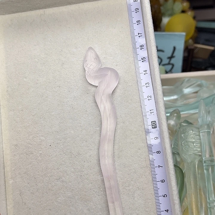 蛇纹石玉未镶嵌发簪