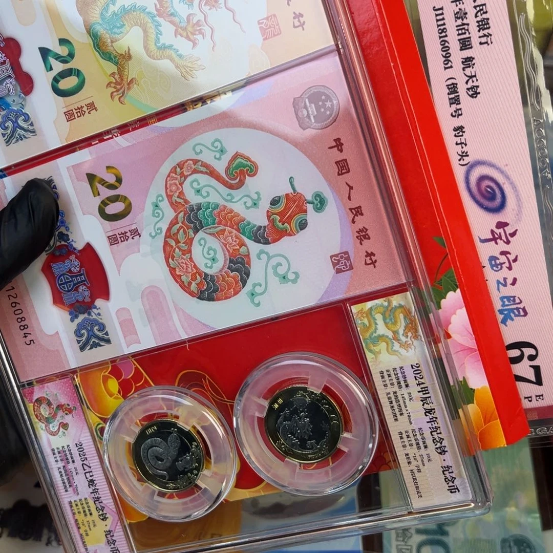 塑料龙币两钞.999999999