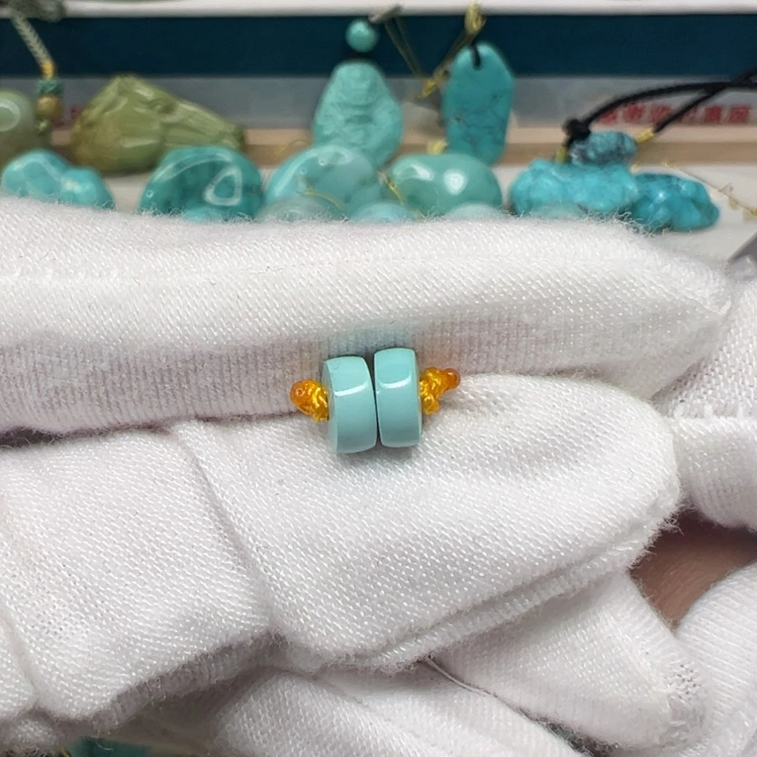 绿松石未镶嵌配饰直径6.2