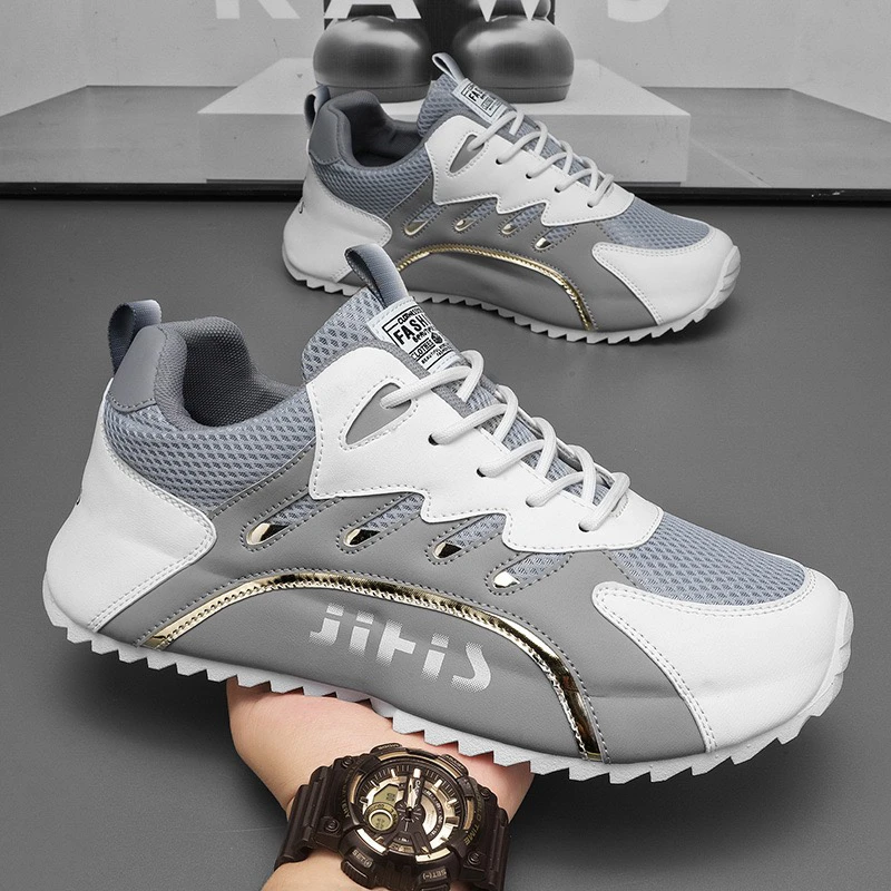 2025夏季男鞋新款透气网面鞋子男潮流百搭软底运动鞋休闲老爹潮鞋