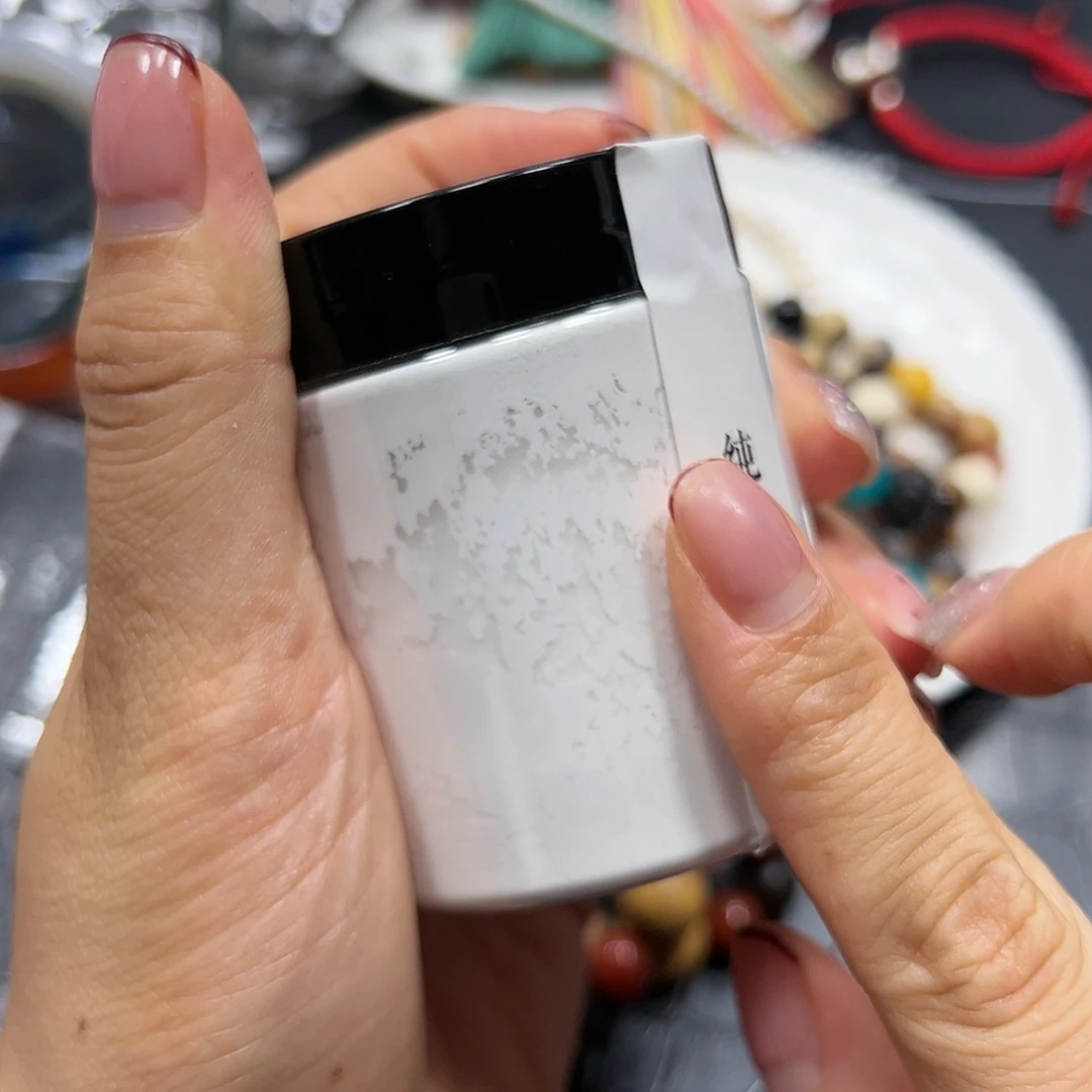 烟晶手链银S925镶嵌珠珠粉粉