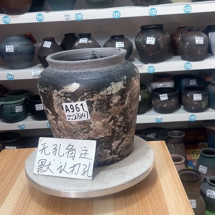 红陶手工制作工艺花盆