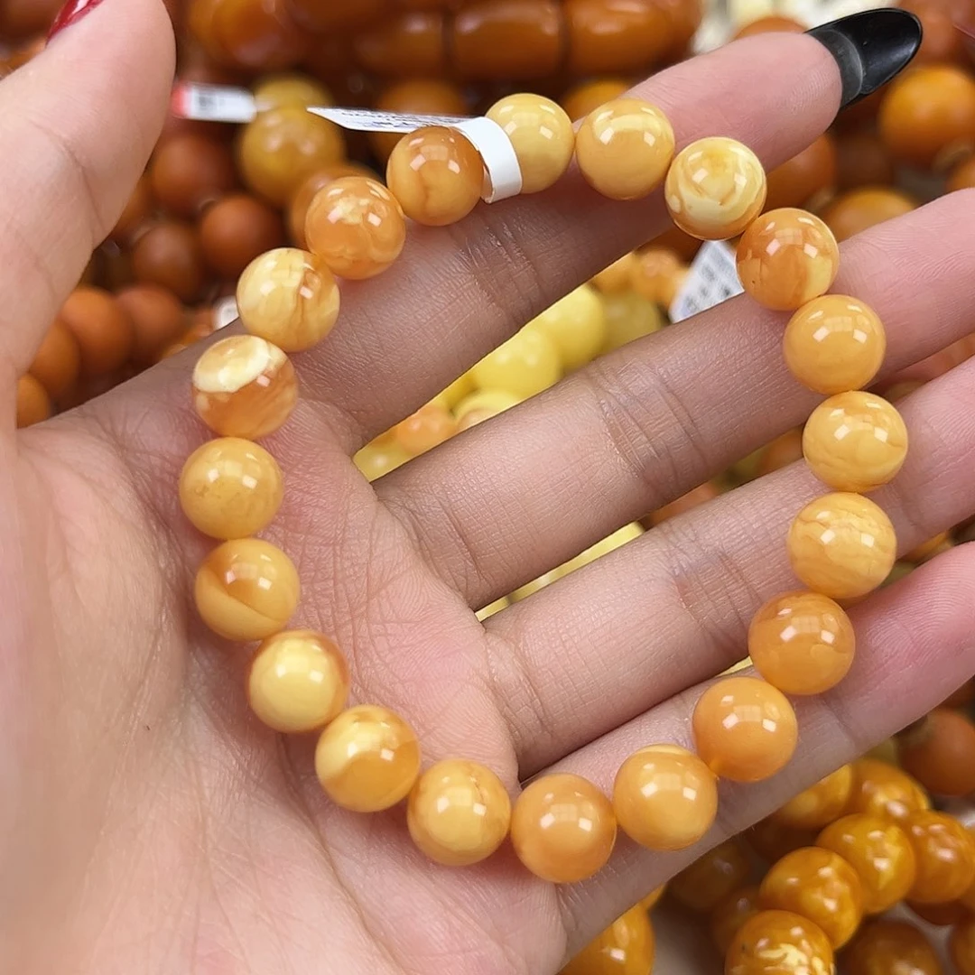 琥珀颈饰未镶嵌蜜蜡