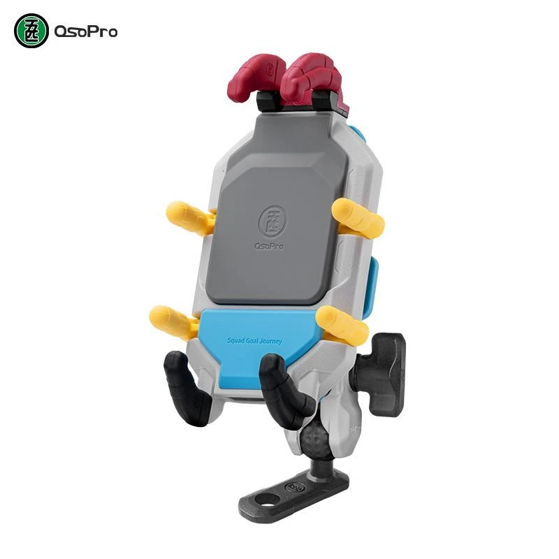 五匹osopro彩壳版彩甲版减震甲壳无线充电摩托车手机导航拓展八爪