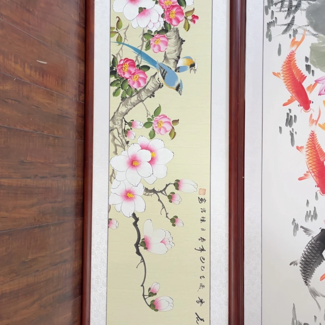 国画带框尺寸48*163厘米