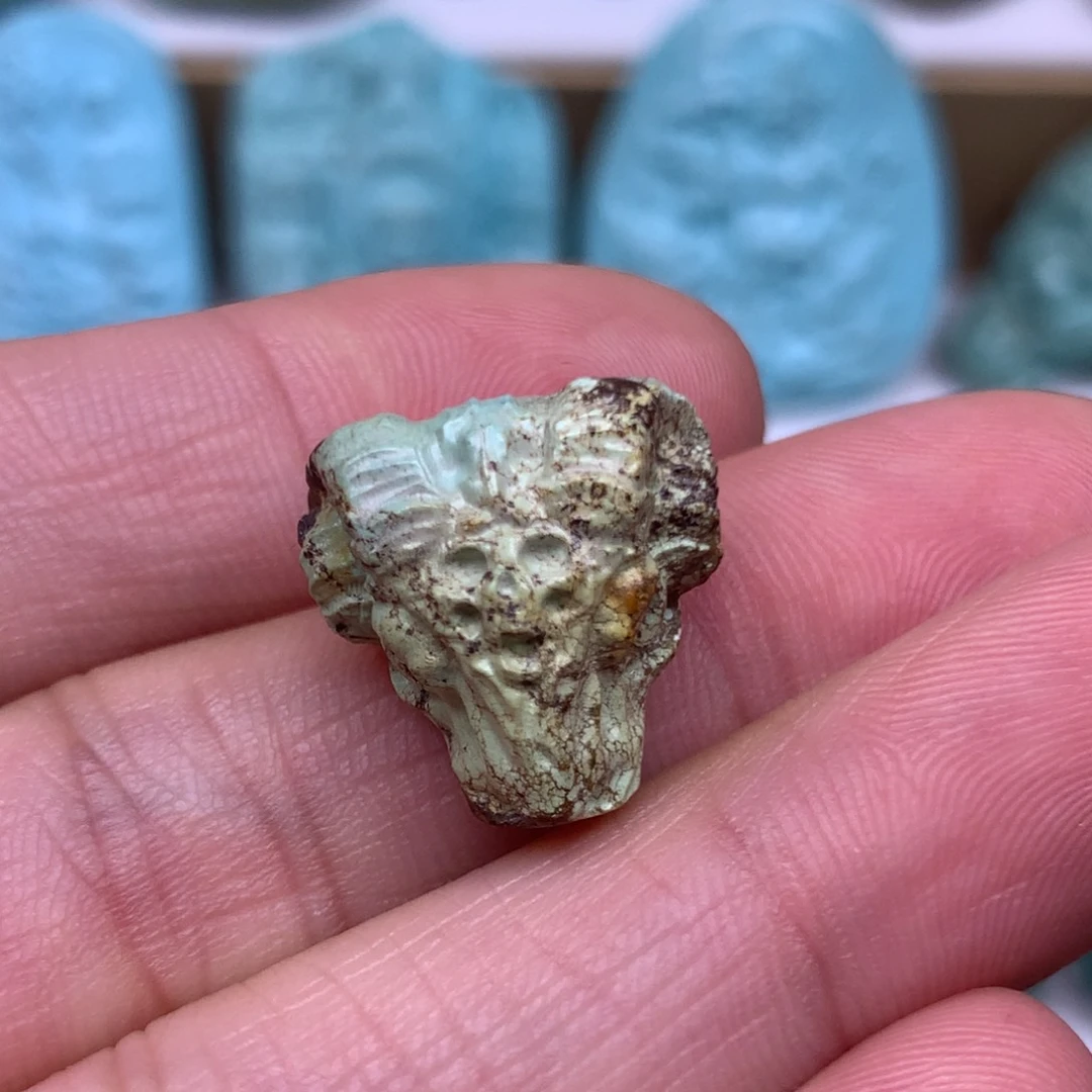 特色雕刻羊头3克