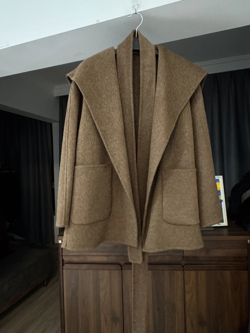 【4012】高定设计师双面羊绒大衣外套