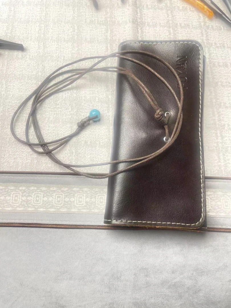 多功能真皮牛皮烟斗收纳包适合存放烟具配件