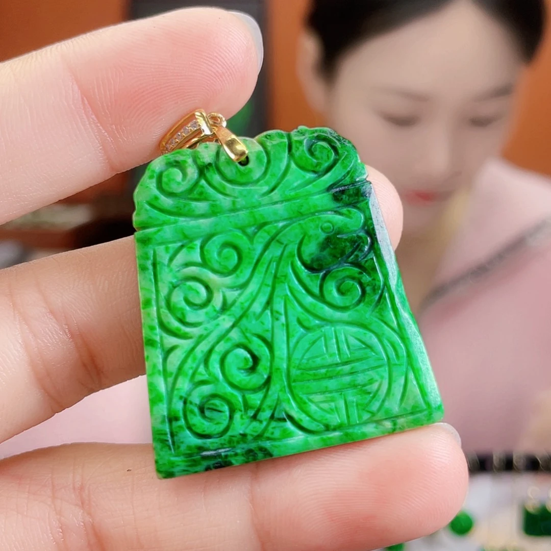 翡翠未镶嵌耳饰饰品