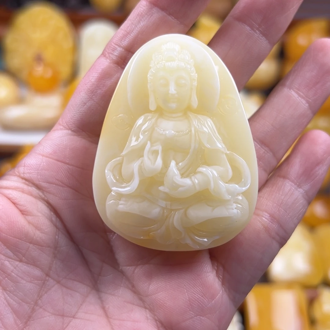 绿***坊未镶嵌颈饰琥珀纯天然琥珀蜜蜡无优化