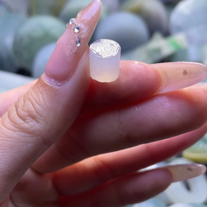 定制翡翠未镶嵌卡8+白冰