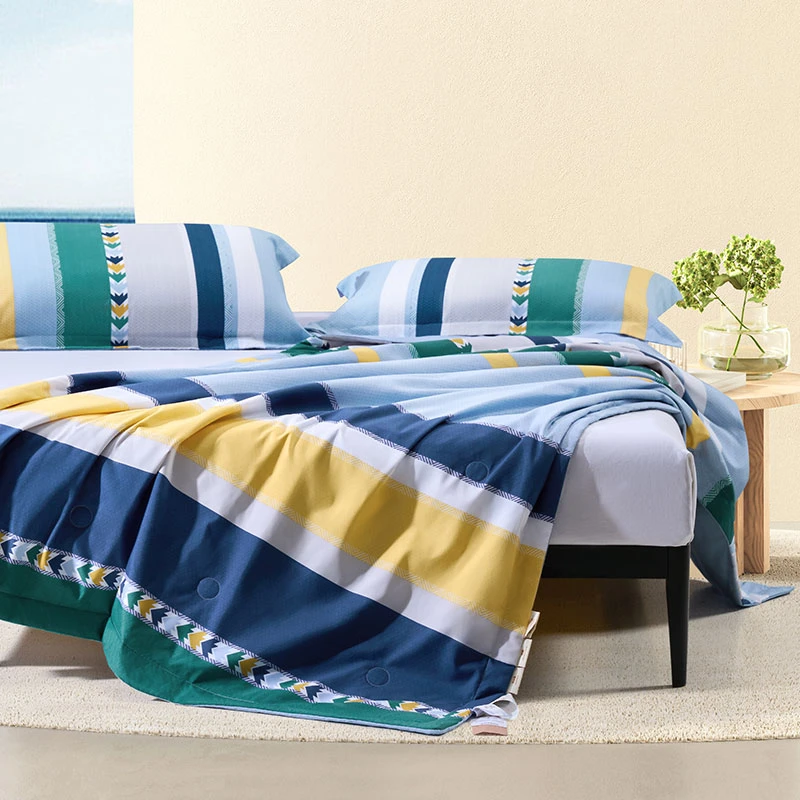 水星家纺一触清凉·亲肤枕套(黛蓝倾城/凉感)