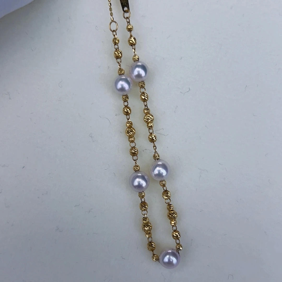海水珍珠海水akoya设计款手链5-6mm未镶嵌