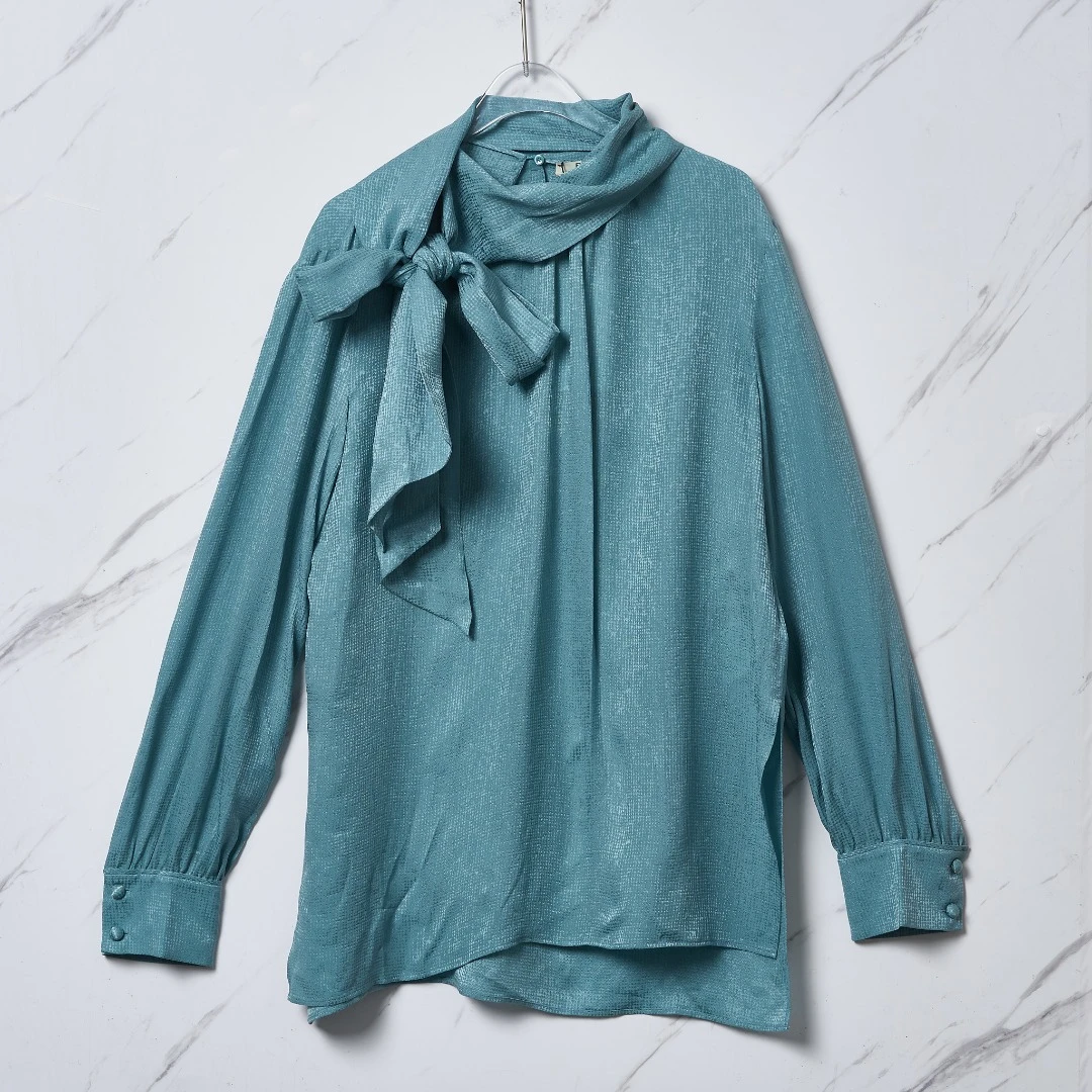 全新未使用/Fendi女士肌理感真丝衬衫FDBU00276