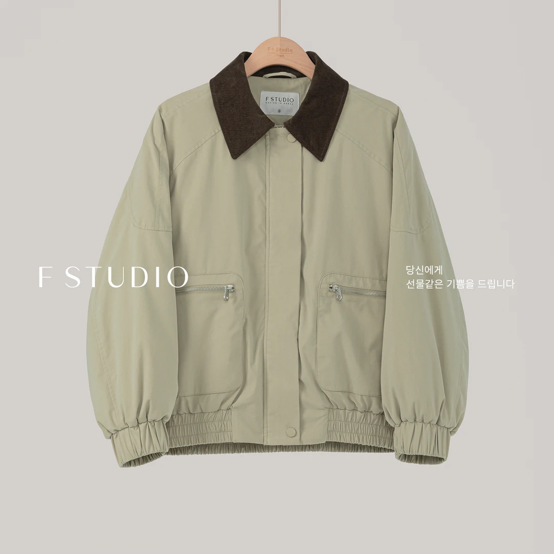 【新品】【轻暖山系】FS510W008翻领工装羽绒服