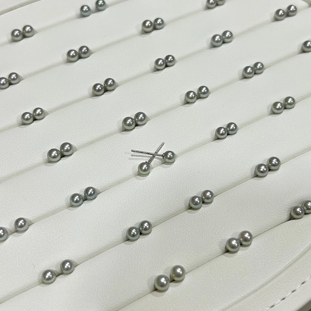 【小彤专属】【星海】海水真多麻珍珠4-5耳钉多样性发货发一RY81038