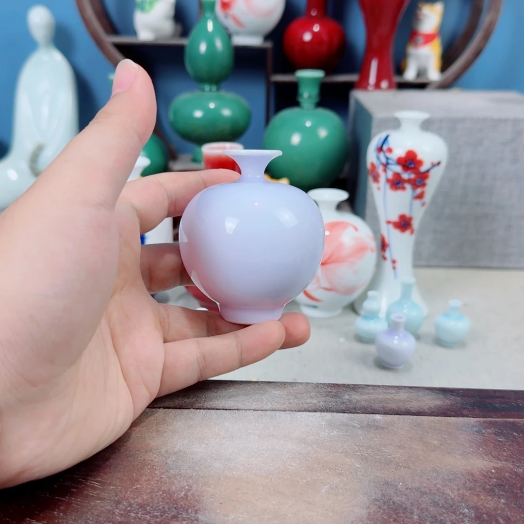 陶瓷手工小花器摆件