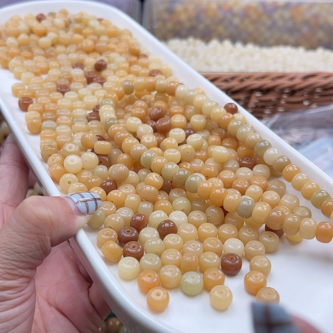 白玉菩提吊坠A/8mm/150颗