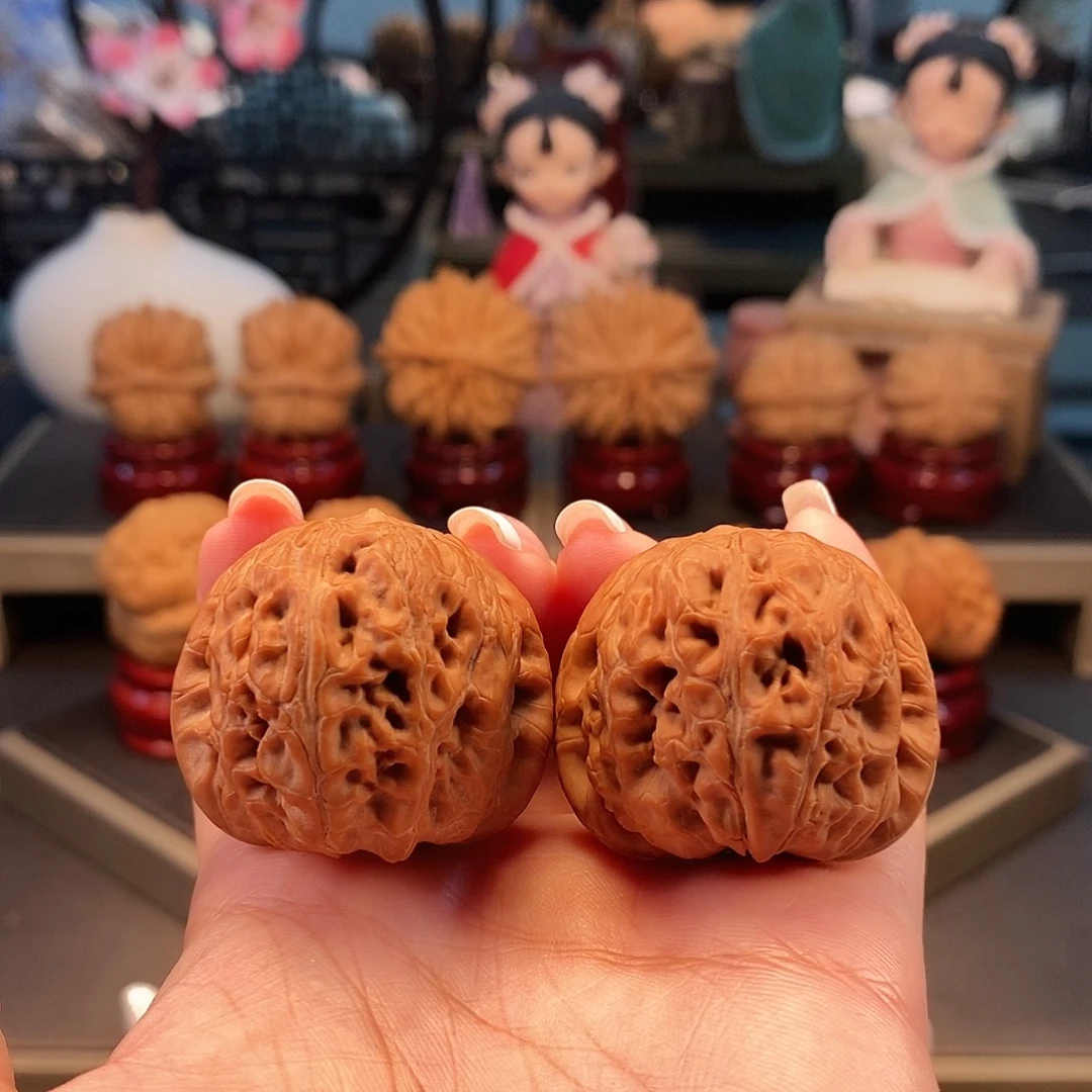 把件文玩核桃40全品平谷元宝