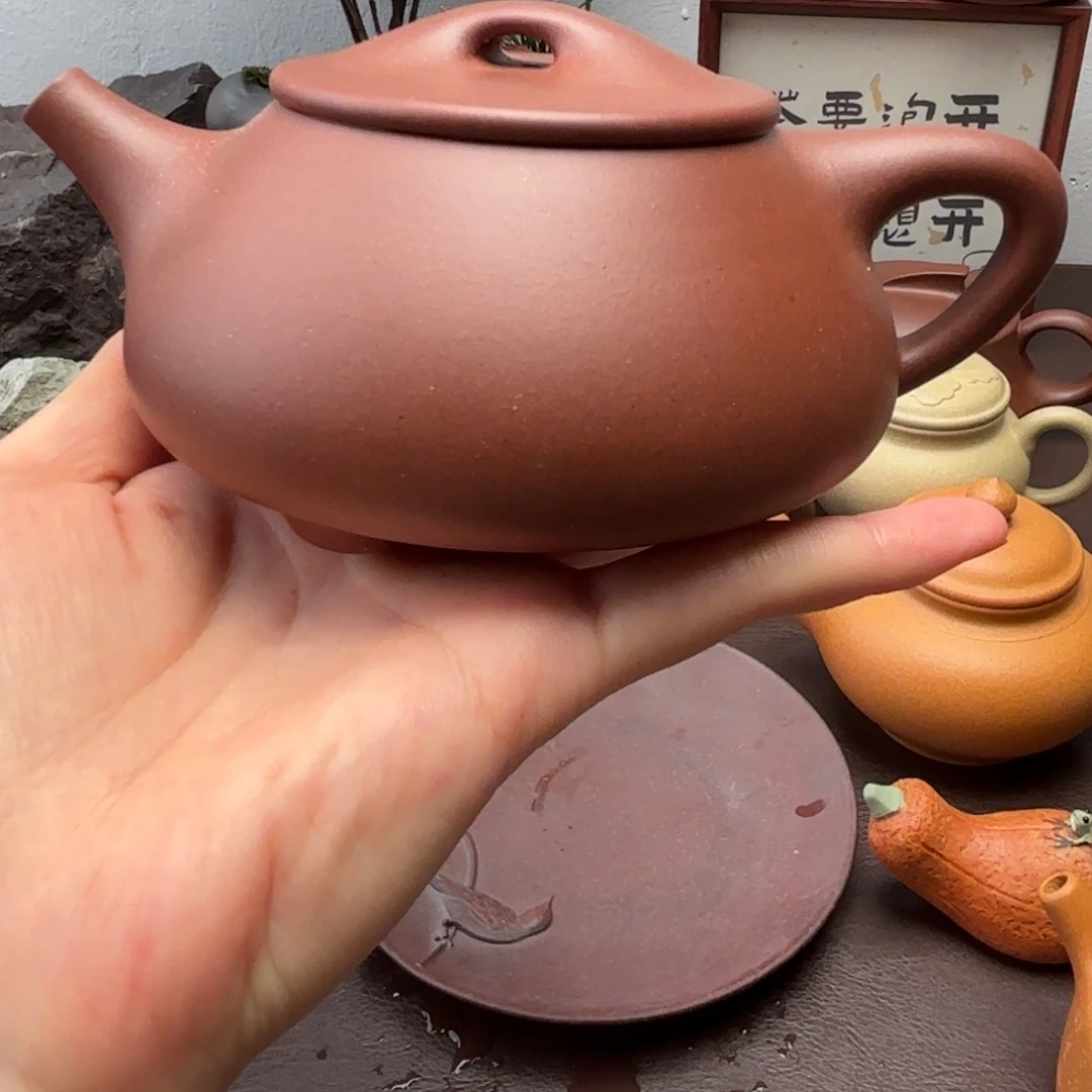 茶壶紫砂特练紫泥  蛮飘300微瑕