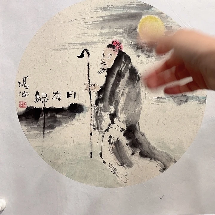 国画亲笔手绘放心去藏