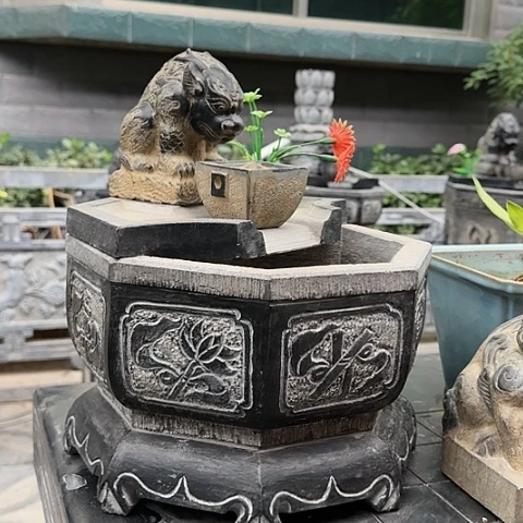 石头青石流水摆件