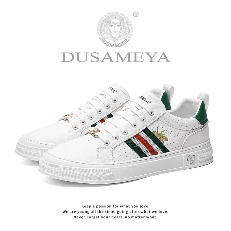 DUSAMEYA/杜莎米娅夏季透气奢品男鞋轻奢休闲百搭潮鞋高端板鞋