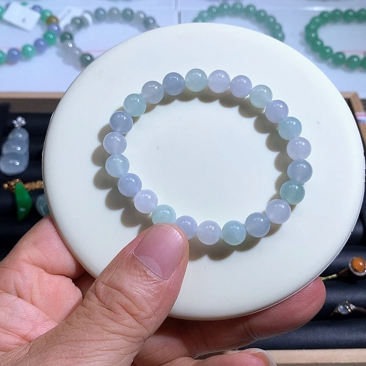 翡翠未镶嵌手链手出来13