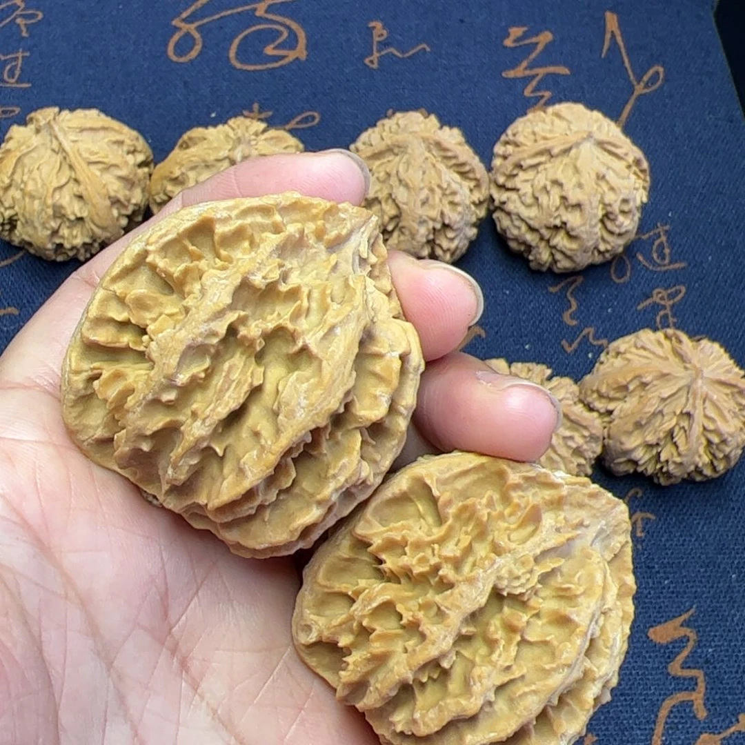 文玩核桃把件搞**?秦岭野生植物核桃