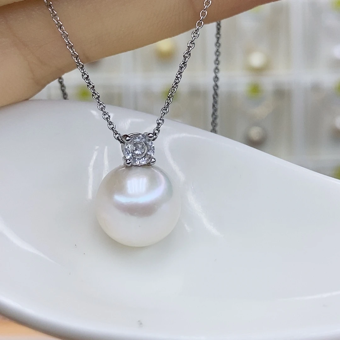 合金淡水珍珠吊坠(赠链)