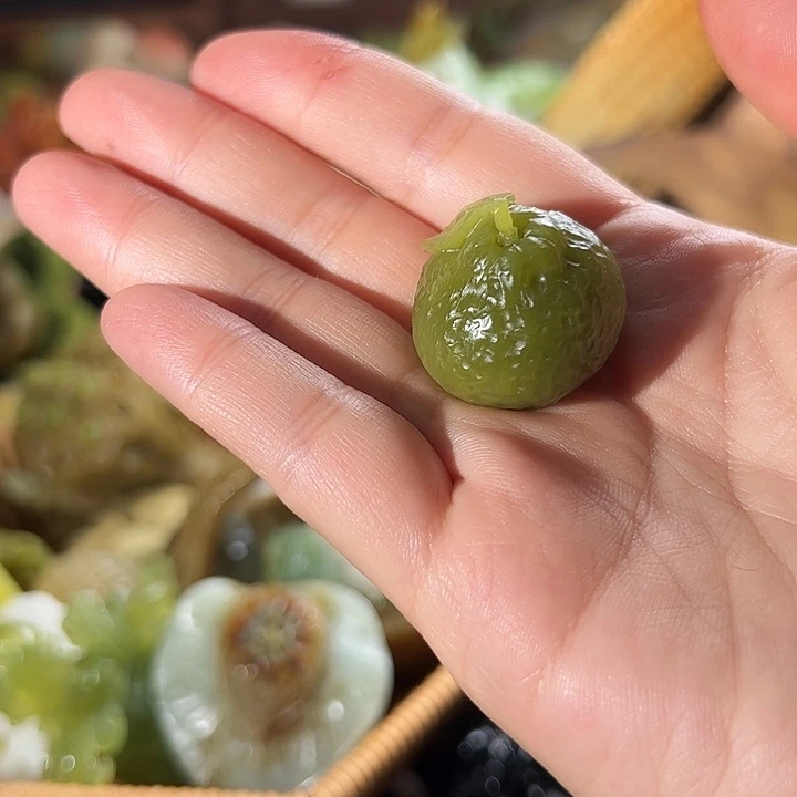 蛇纹石玉未镶嵌橘子用****2