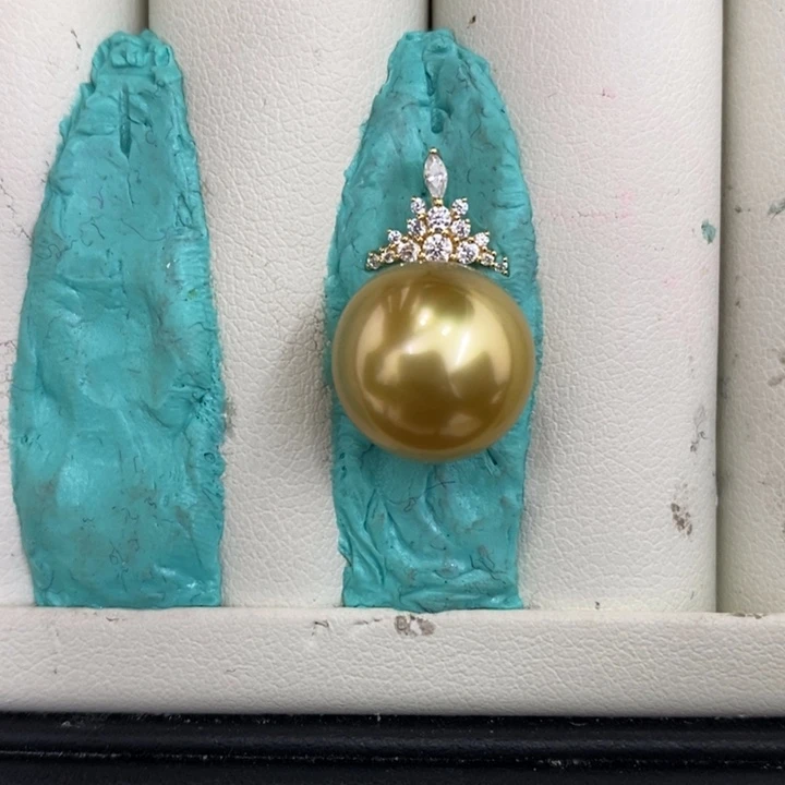 海水珍珠颈饰未镶嵌金珠浓金裸珠