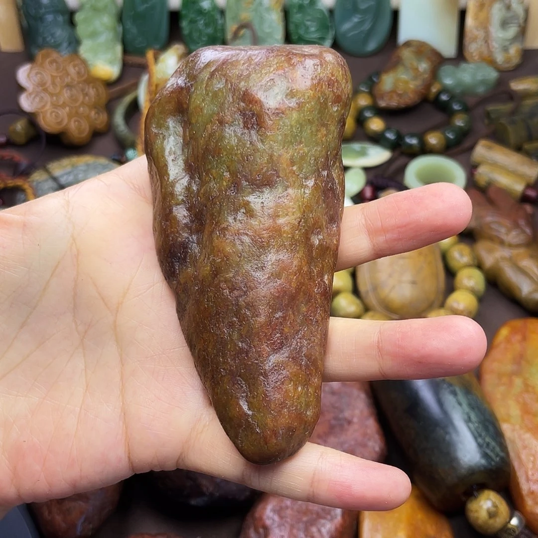 岫岩河磨玉（透闪石质玉）未镶嵌颈饰