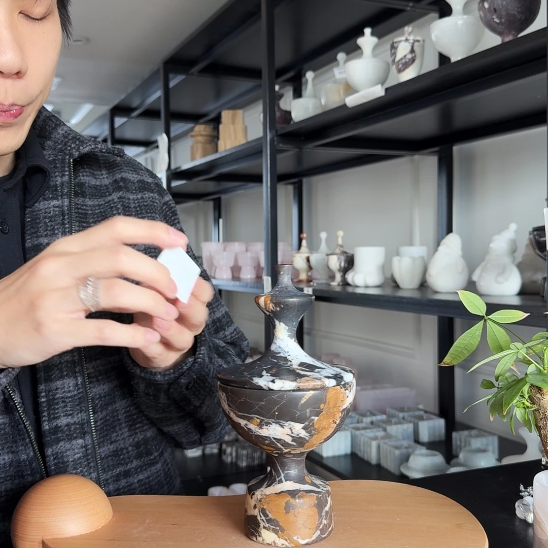 大理石430黑金花许愿池天然矿坑福利