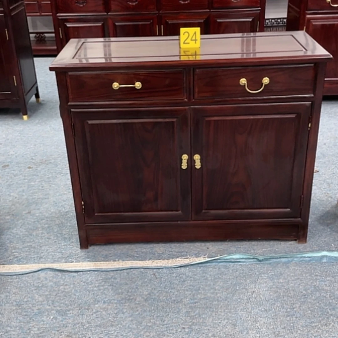 【闪购商品】黑酸枝木类端景台@***起一个餐边柜