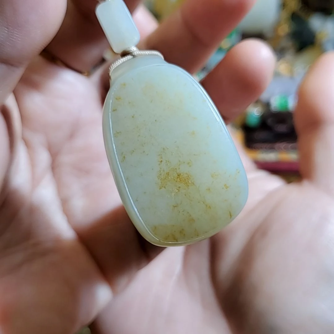 【闪购商品】颈饰未镶嵌和田玉无事牌