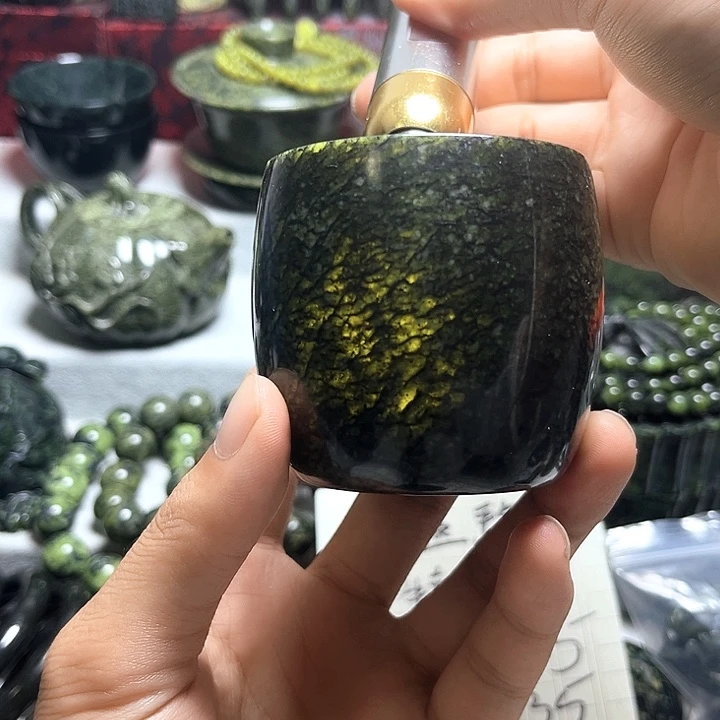 蛇纹石玉合金珠宝半成品