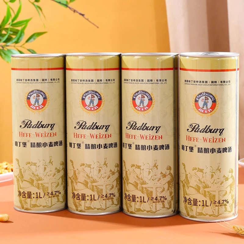 【欣姐专属】帕丁堡精酿原浆啤酒1L*4桶白啤德式小麦啤12°P麦芽